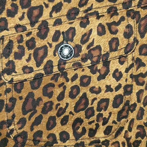 NWT Ralph Lauren Brown Leopard Denim Cotton Jacket Size L - Picture 2 of 10